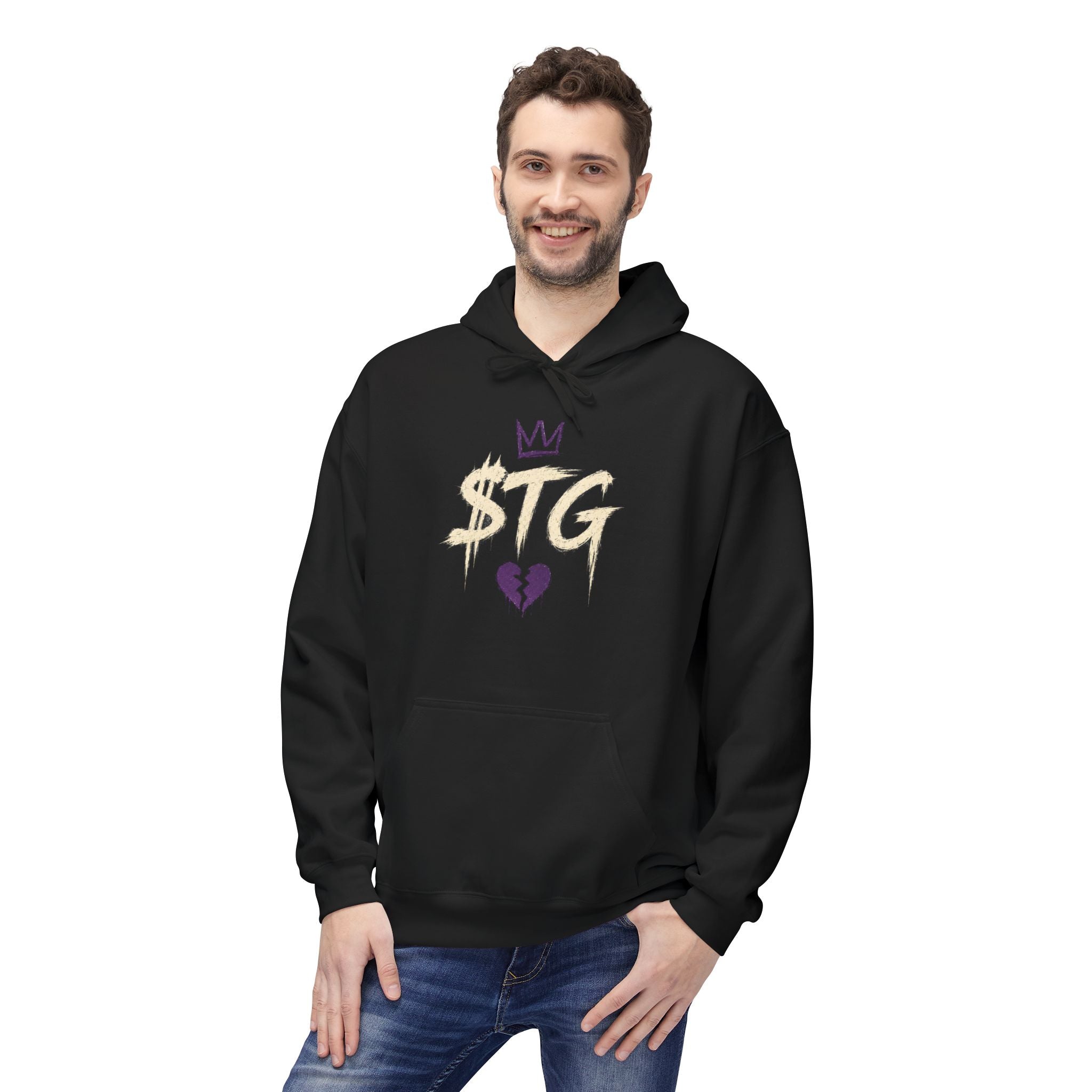 $TG Basic Cracked Heart Logo Hoodie