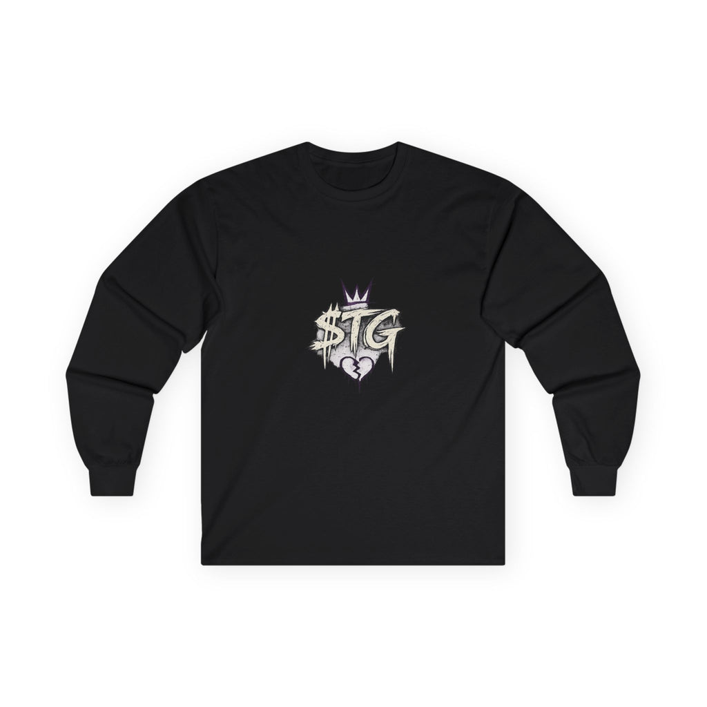 $TG Long Sleeve Tee — Gothic Angel Graphic Tee (Purple Noir)