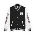 $TG *LIMITED RELEASE* Letterman Jacket — Retro Purple Graffiti Sleeve Varsity Jacket with Pocket Crest