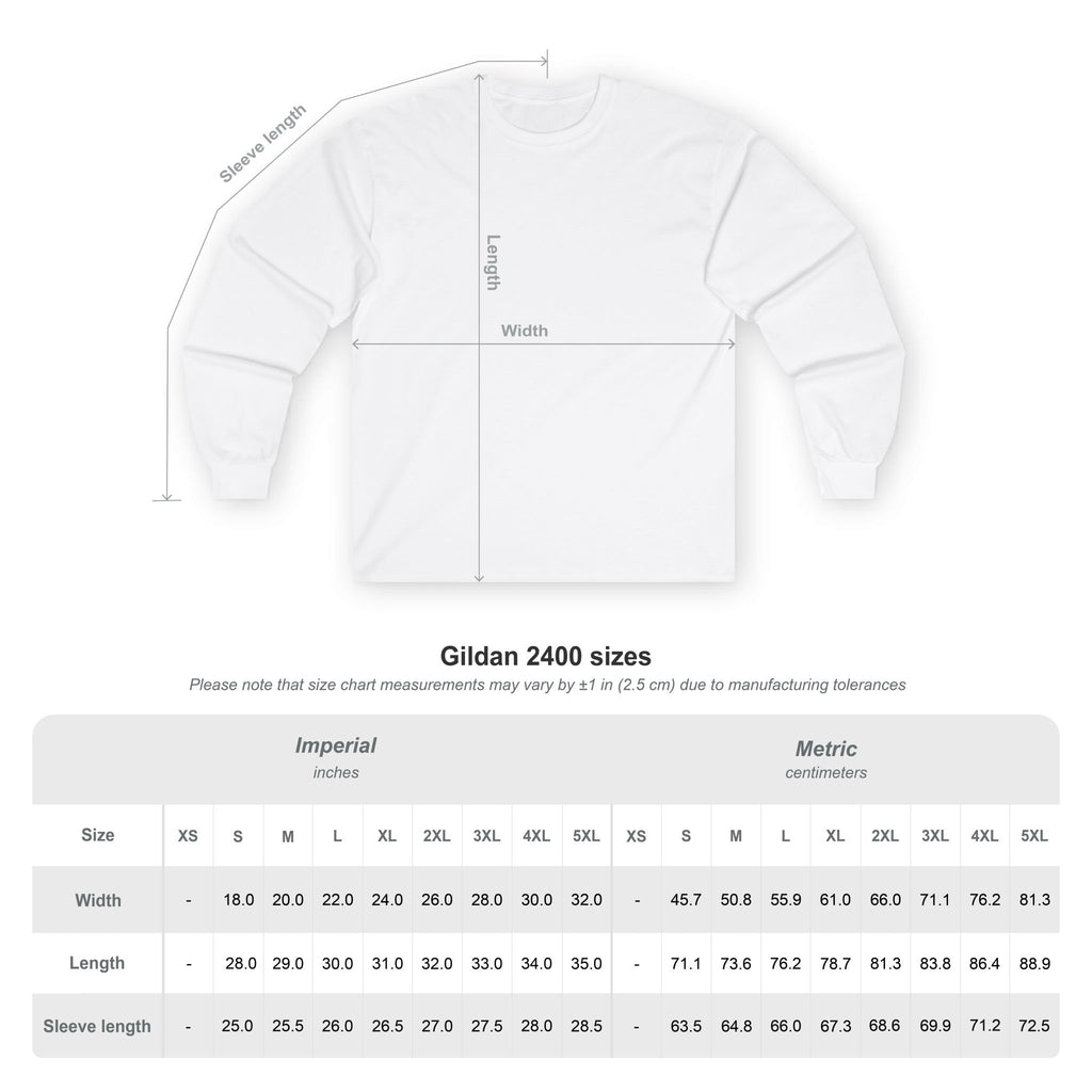 $TG Long Sleeve Tee — Gothic Angel Graphic Tee (Purple Noir)